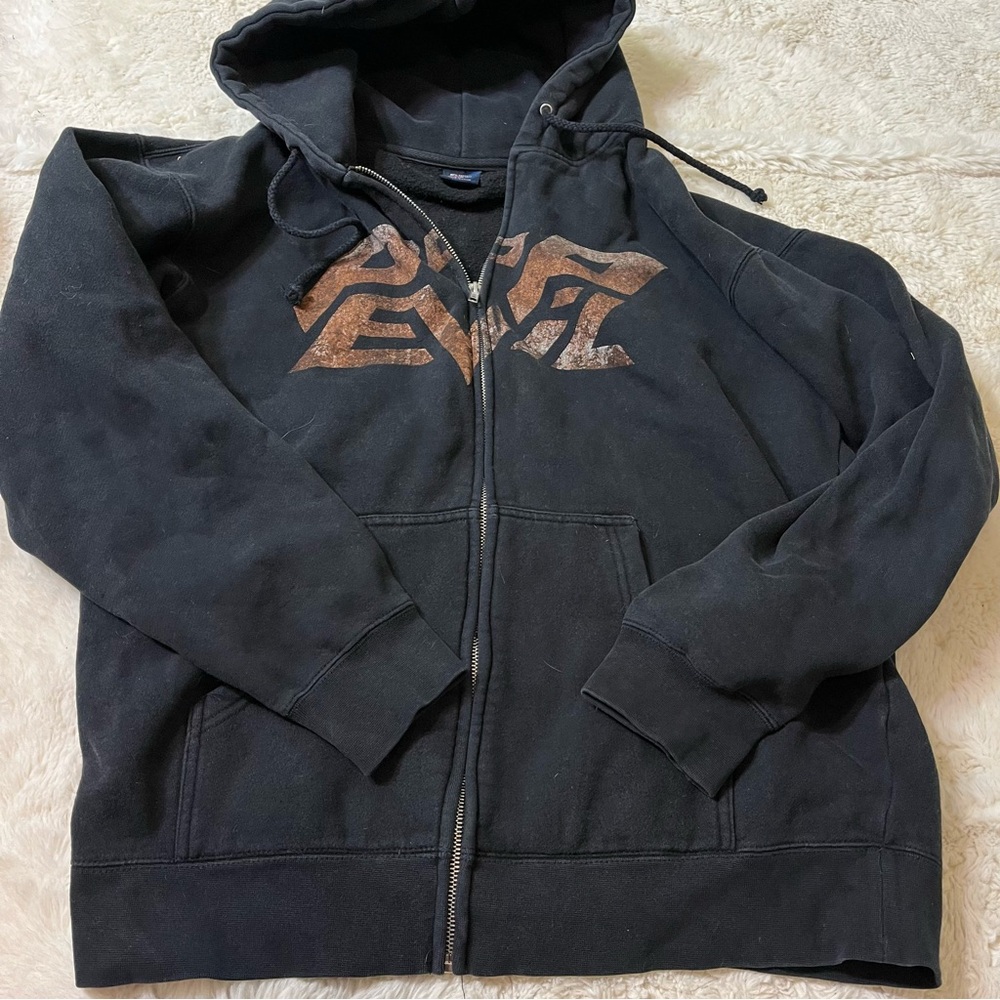 Mens large pop evil band concert hoodie vintage